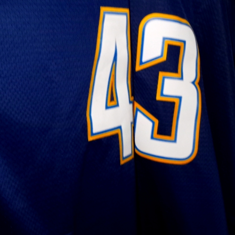 Brand new Chargers Sproils jersey. Stitched numbers. A premium jersey. Size 5XL